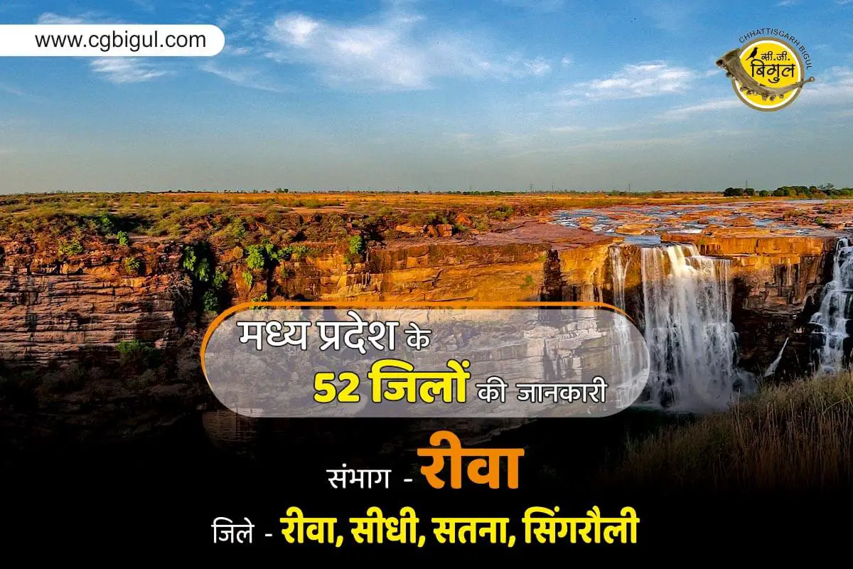 Information on 52 Districts of Madhya Pradesh in Hindi