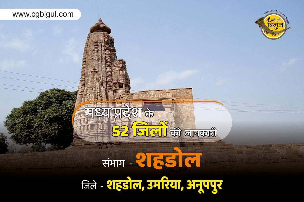 Information on 52 Districts of Madhya Pradesh in Hindi