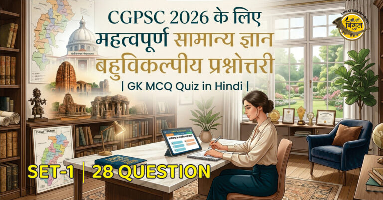 CGPSC 2026 Important GK Quiz in Hindi
